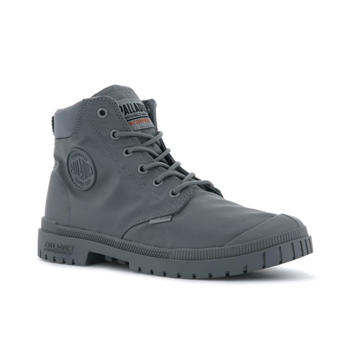 Palladium Pampa Sp20 Cuff WP+ Laarzen Heren Donkergrijs | NL 92TBHCW